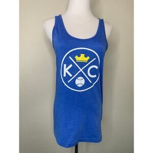 Kansas City Royals Graphic Tank Top Sz Small Crown Sportswear Summer